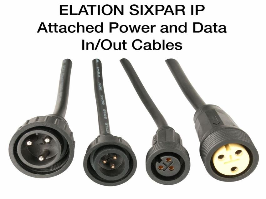 ELATION Sixpar 300 IP 18x 12 W RGBAW+UV LEDs, 15°,DMX 512-A (RDM), schwarz,IP 65