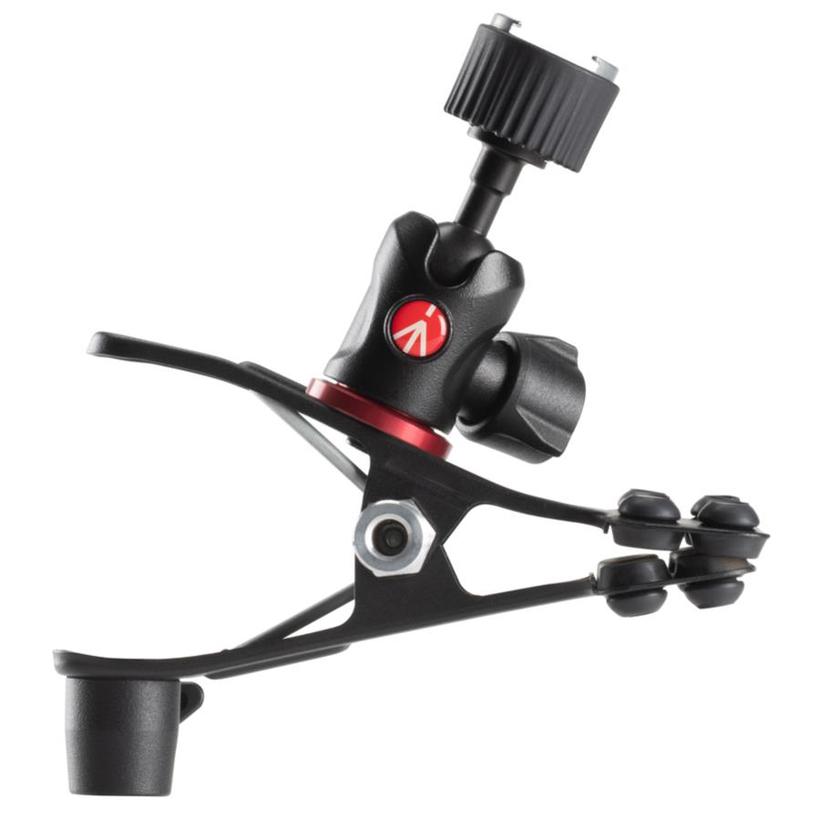 MANFROTTO COLD SHOE SPRING CLAMP Federklemme mit Zubehörschuh -->bis Ø40mm Klemmbereich