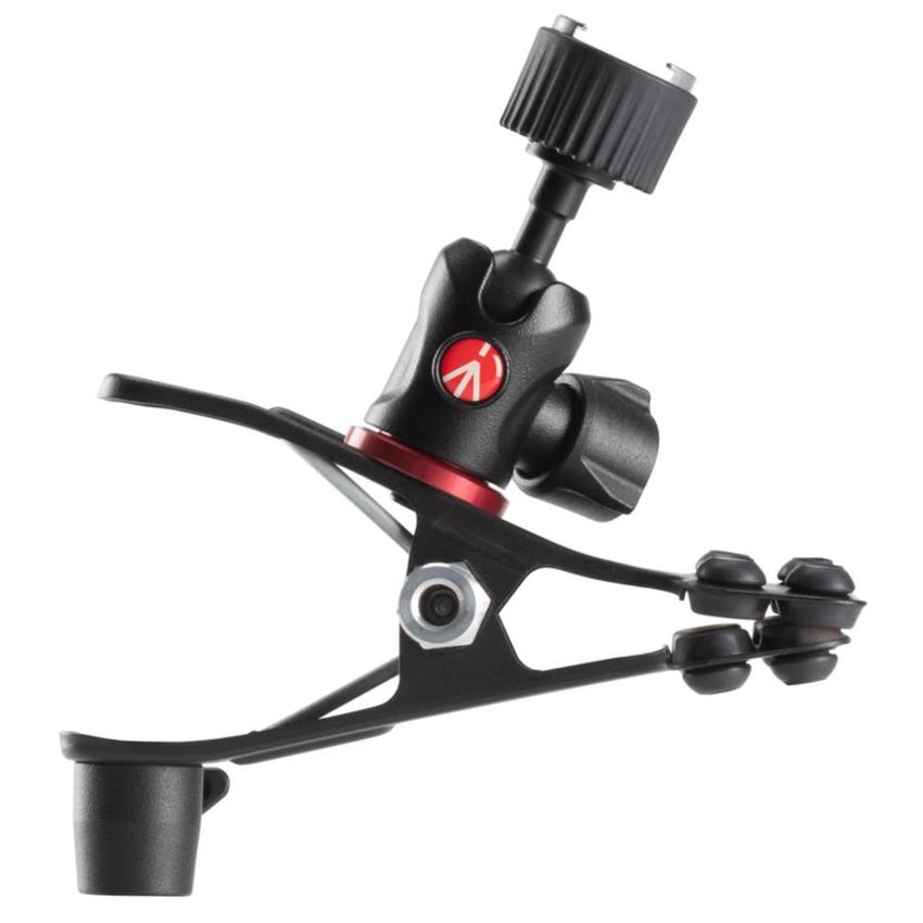 MANFROTTO COLD SHOE SPRING CLAMP Federklemme mit Zubehörschuh -->bis Ø40mm Klemmbereich