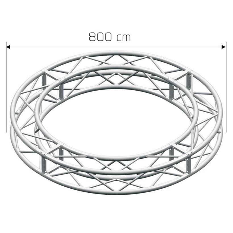 LITEC QX30SC800A8 ST 29 cm. square - Circle ext. diam cm. 800, 8 sect.
