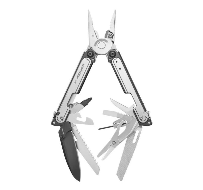 Leatherman ARC, Farbe Silver and Black  / DLC-Beschichtung, 1-2 & 3/16" Kreuzschlitz-Schraubendreher, Daumenknopf