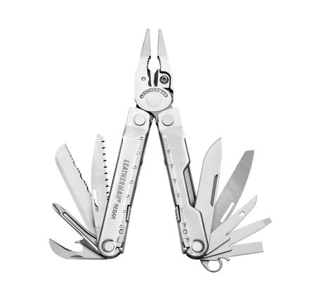 Leatherman REBAR, Farbe Silver, 17 Werkzeuge, 420-Edelstahl, Anhängeöse, Feststellbare Werkzeuge