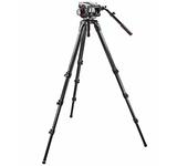 MANFROTTO Stativ-Kit in Einrohrausführung mit Pro Fluid-Video-Neiger