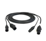 Ultralite Hybridkabel 3m, 3x1.5 Strom mit DMX PowerCon TRUE1 & XLR5 in/out, 110 Ohm,
