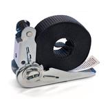 Ultralite Zurrgurt mit Ratsche, 1-teilig, 25mm, Länge: 04.0m 800kg, SCHWARZ, DIN12195-2,