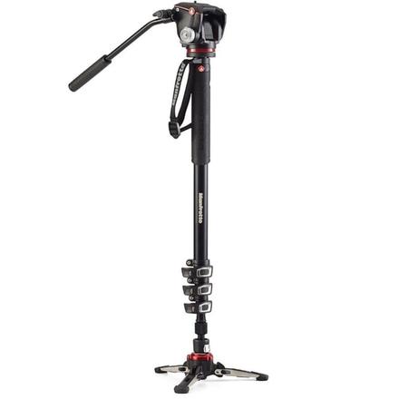 MANFROTTO XPRO Alu Video-Einbeinstativ mit 2-Wege-Neiger 4 Segmente