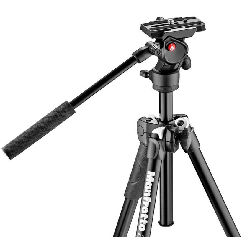 MANFROTTO 290 Light Alu Stativ mit Befree Fluid Videokopf 3 Segmente