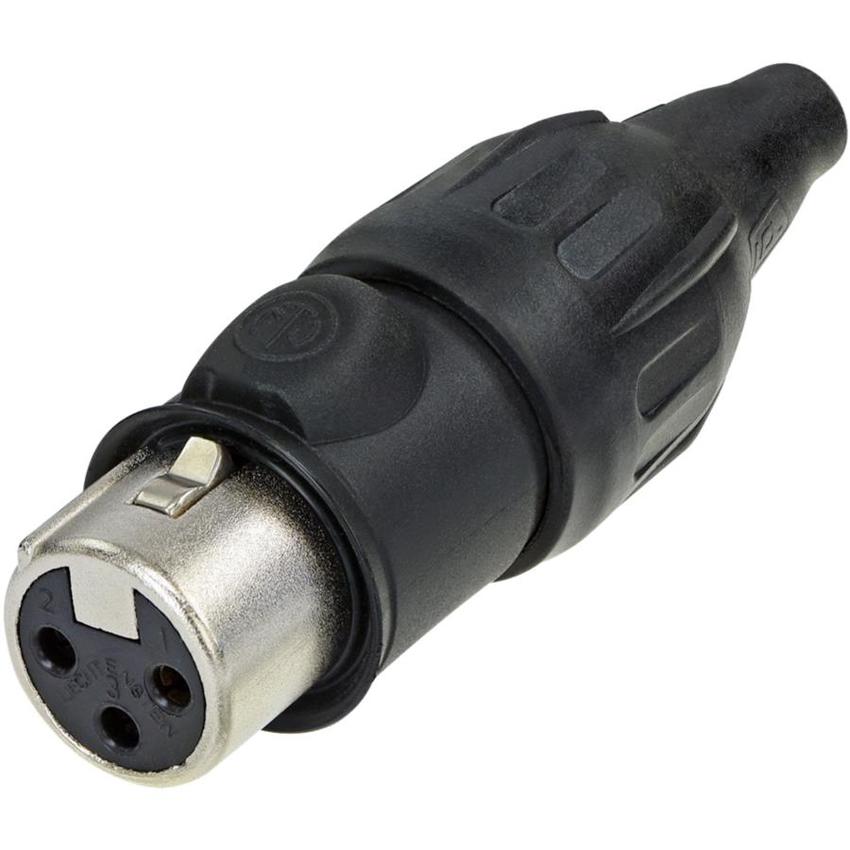 Neutrik 3pol-XLR strapazierfähige Kabelbuchse mit Metallgehäuse, Goldkontakte  IP65
