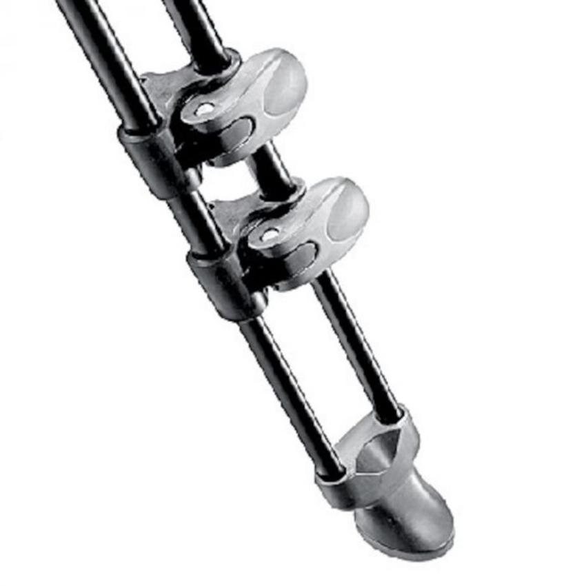 MANFROTTO Aluminium Teleskop Doppelrohr Stativ 