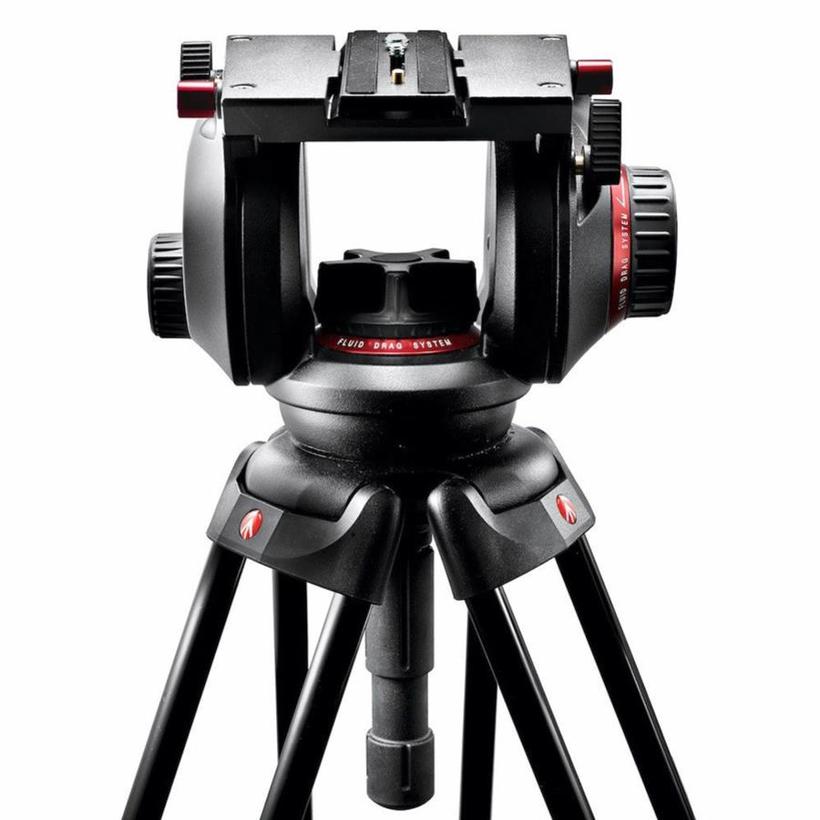 MANFROTTO Pro Fluid-Video-Neiger mit Gleitplatte 