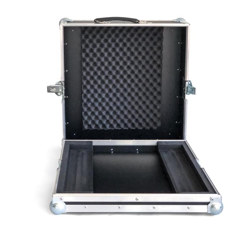 Case für Pioneer DJM A9 Mixer, schwarz Haubencase gefertigt aus 9.5mm Birke PVC beschichtet, Farbe: