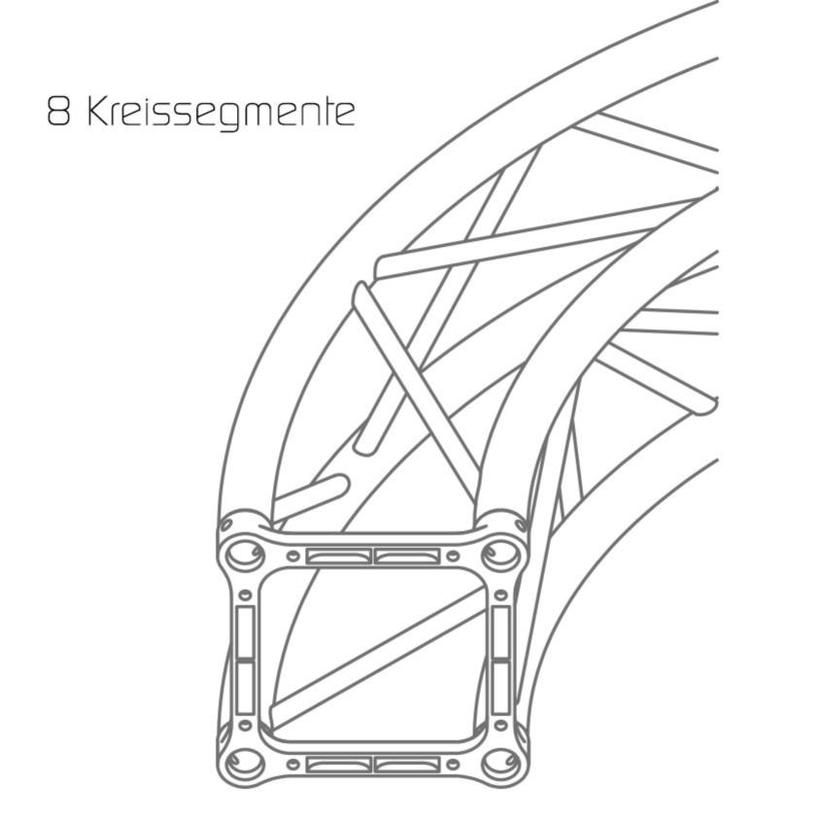 LITEC QX30SC600A8        Ø=600cm Kreis - 8 Sektionen ST 29 cm. square - Circle ext. diam cm. 600, 8 sect.