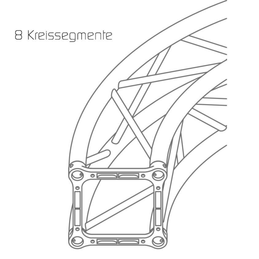 LITEC QX30SC600A8        Ø=600cm Kreis - 8 Sektionen ST 29 cm. square - Circle ext. diam cm. 600, 8 sect.