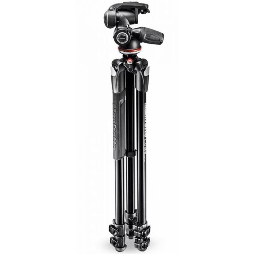 MANFROTTO 290 Xtra Alu Stativ QPL mit 3-Wege-Neiger 3 Segmente, inklusive Tragetasche
