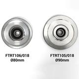 Fantek Ersatzteil / Sparepart, Code: RT-105/018 Roldana acero Umlenkrolle aus Stahl Ø90mm für T105
