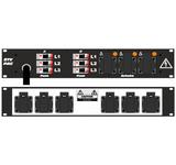 Ultralite Stromvert. STVPAC 32A, IN: CEE32 Kabel 2m/vorne OUT: 6 Schuko rücks., 3 Schuko vorne, 6 LS C16