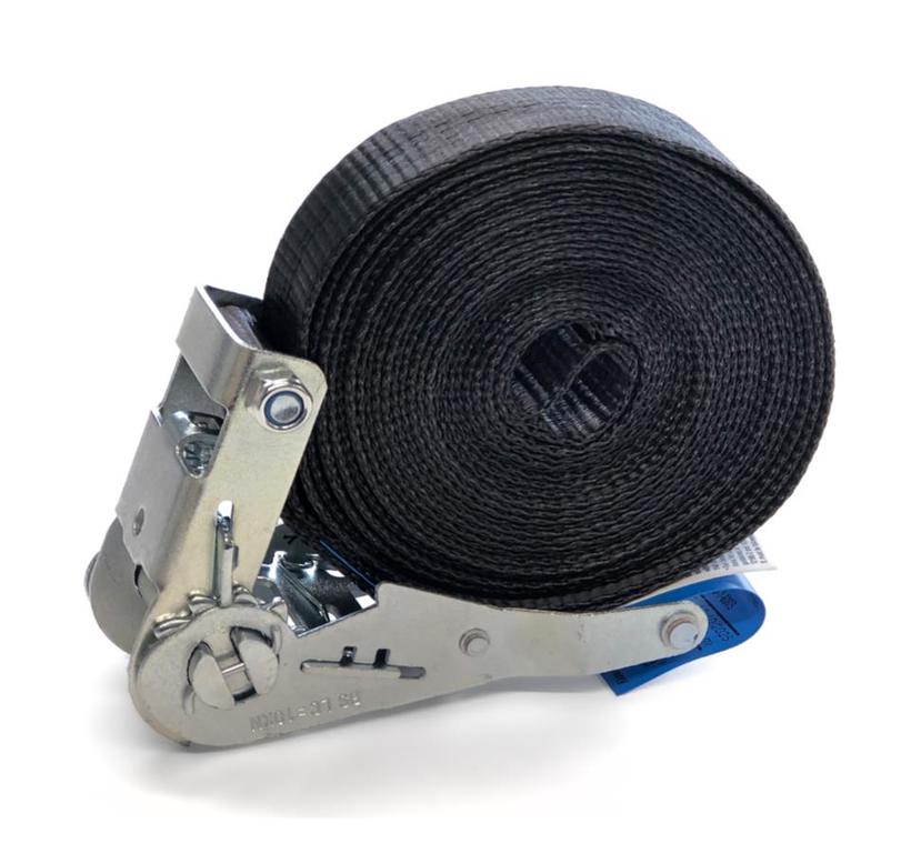 Ultralite Zurrgurt mit Ratsche, 1-teilig, 35mm, Länge: 06.0m 2000kg, SCHWARZ, DIN 60060, EN12195-2