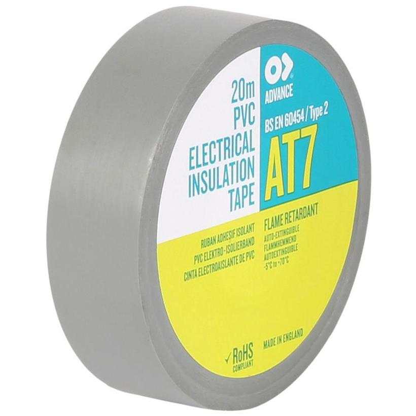 Advance Tapes AT 07 Zumbelband PVC, 19mm / 20m grau, AT07G
