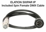 ELATION Sixpar 200 IP 12x 12 W RGBAW+UV LEDs, 15°,DMX 512-A (RDM), schwarz,IP 65