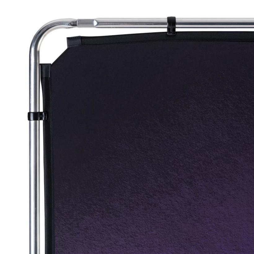 Manfrotto EzyFrame Vintage Aubergine, 2 x 2,3m Hintergrund im Vintage-Stil, Farbe: Aubergine, inkl. Rahmen und Tasche