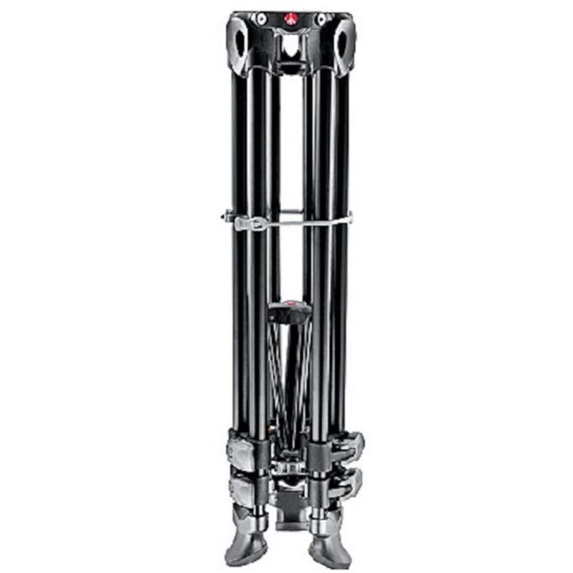 MANFROTTO Aluminium Teleskop Doppelrohr Stativ 