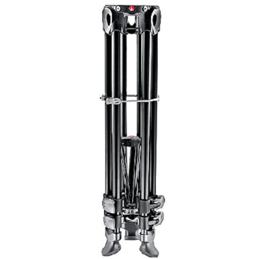 MANFROTTO Aluminium Teleskop Doppelrohr Stativ 