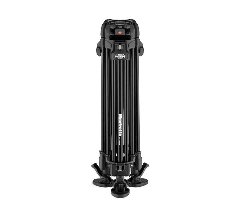 MANFROTTO Fluid-Videokopf 504X mit Stativ 635 Fast Carbon und Tasche