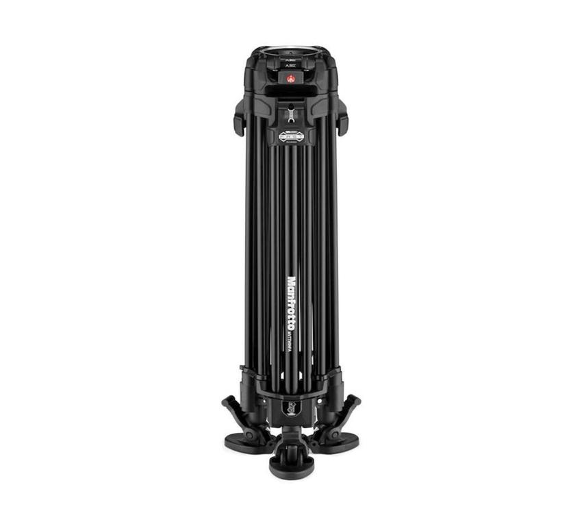 MANFROTTO Fluid-Videokopf 504X mit Stativ 635 Fast Carbon und Tasche