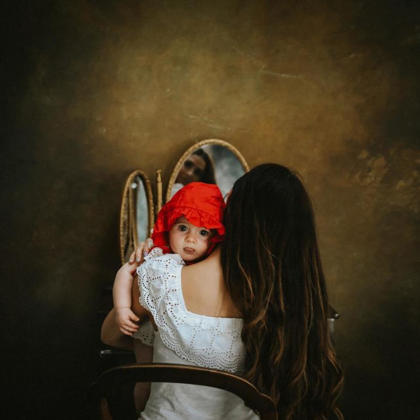 Manfrotto EzyFrame Vintage Tobacco, 2 x 2,3m Hintergrund im Vintage-Stil, Farbe: Tabakbraun, inkl. Rahmen und Tasche