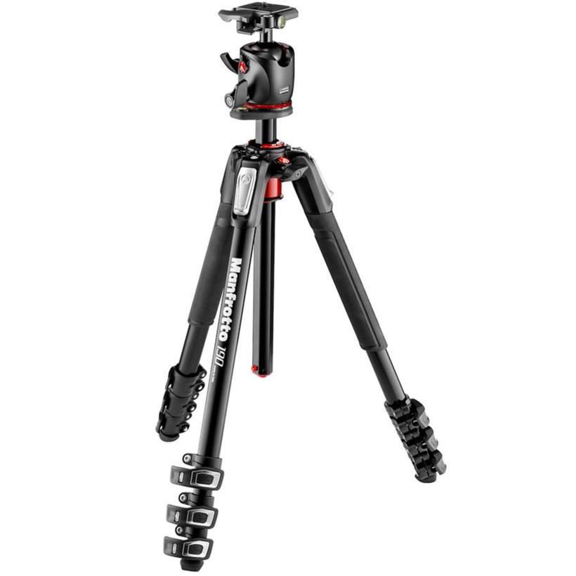 MANFROTTO 190 Alu Stativ QPL mit XPRO Kugelkopf 4 Segmente