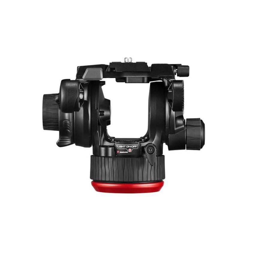 MANFROTTO Fluid-Videokopf 504X 504X Fluid Video Kit mit 536 CF Single Leg Stativ
