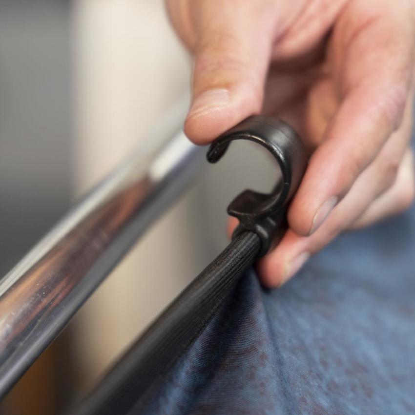 Manfrotto EzyFrame Vintage Ink, 2 x 2,3 m Hintergrund im Vintage-Stil, Farbe:Tinte, inkl. Rahmen  & Transporttasche