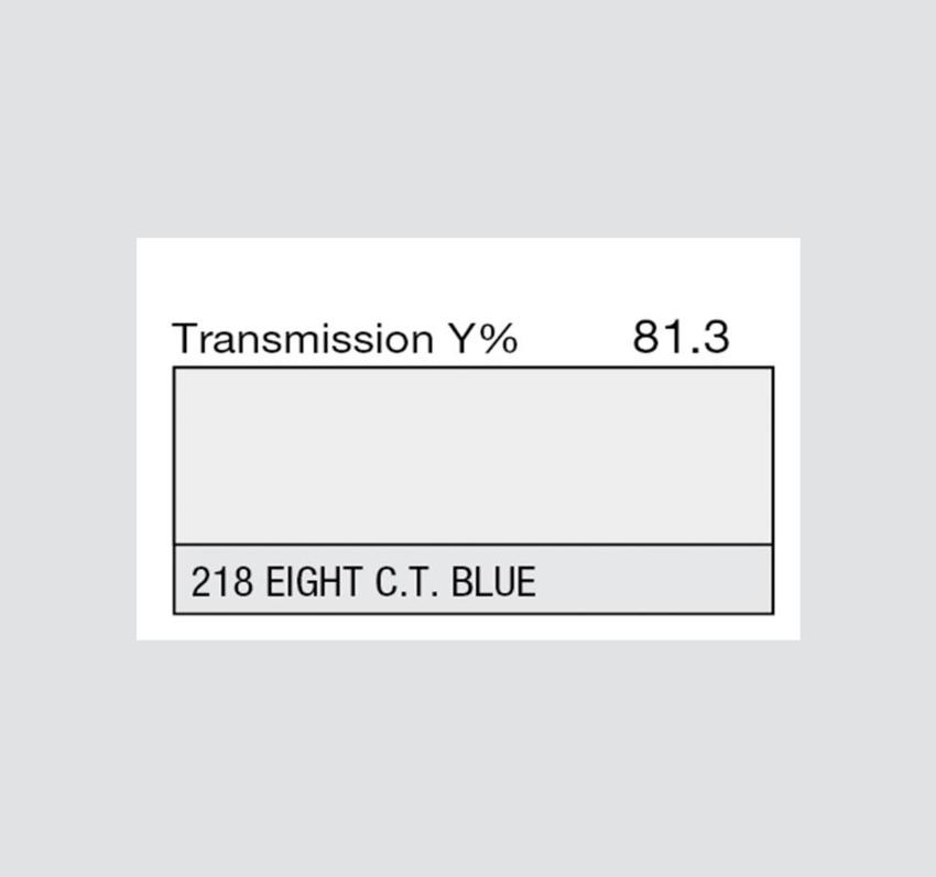 LEE-Filters, Nr. 218, Rolle 762x122cm normal, 1/8 C.T. Blue / CTB
