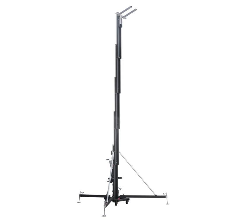 Fantek Gabellift FT7045, schwarz, max. Höhe 6.72m, max. Auflast 450kg/515kg, Winde CAB-900