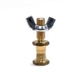 MANFROTTO HEXAGONAL 16MM LIGHTING STUD M10 6-Kant Zapfen inkl. Flügelmutter, Gewindelänge 25mm