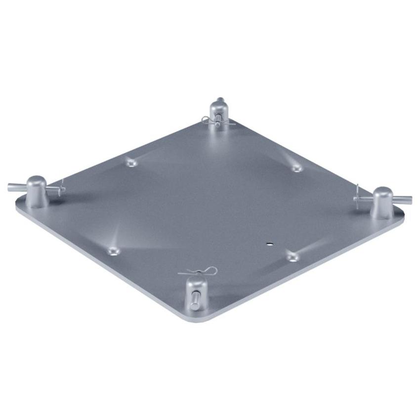 Litec FP40  Universal 40cm truss floor plate, 400x400mm, 8mm thick, (incl. connectors K370)
