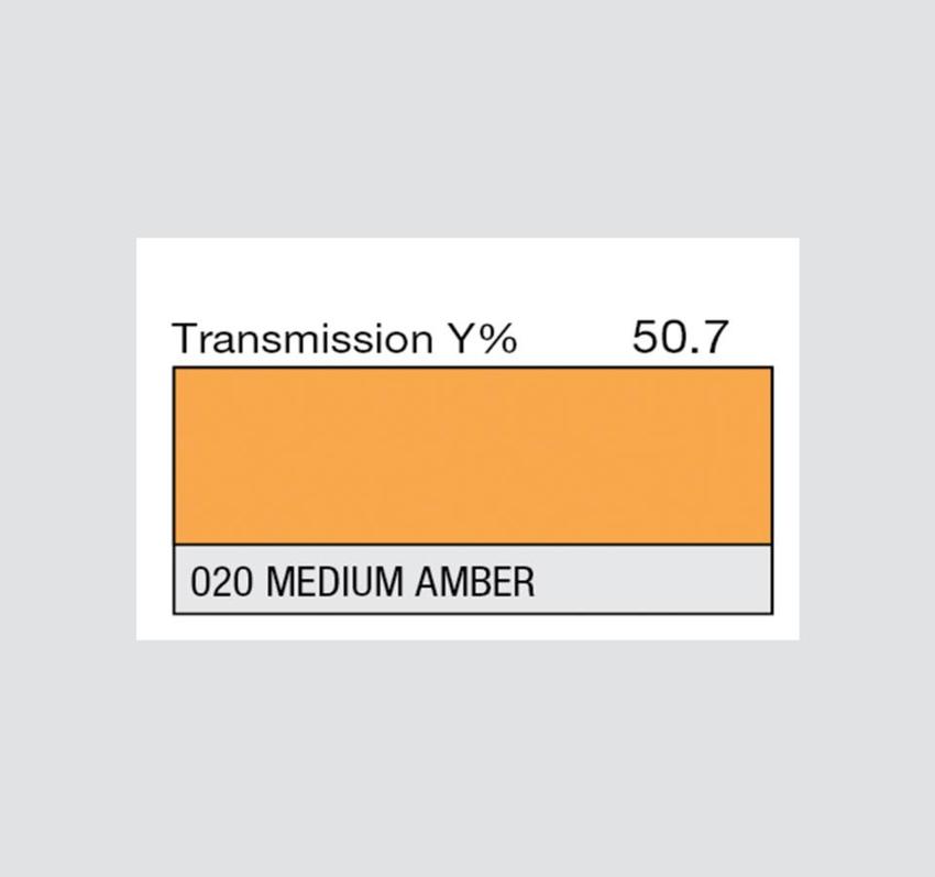 LEE-Filters, Nr. 020, Rolle 762x122cm normal, Medium Amber