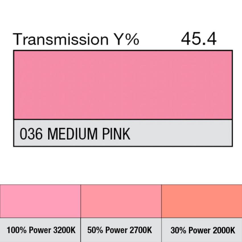 LEE-Filters, Nr. 036, Rolle 762x122cm normal, Medium Pink