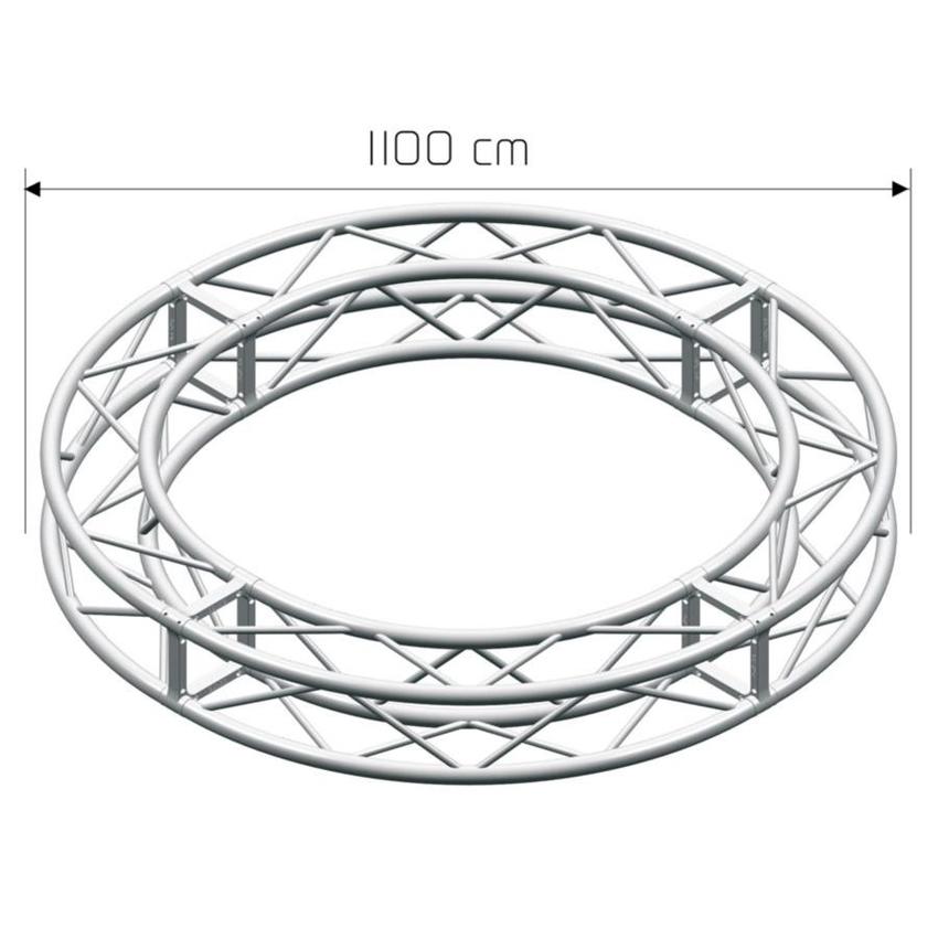 LITEC QX30SAC1100A12  Ø=1100cm Kreis - 12 Sektionen ST 29 cm. square - Circle ext. diam cm. 1100, 12 sect.