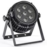 EXPOLITE TourPAR Akku Outdoor, IP65, Wi-DMX, ca. 10h 7x 6in1 12 Watt (RGBWA UV), 25°, Wireless (exklusiv Torblend