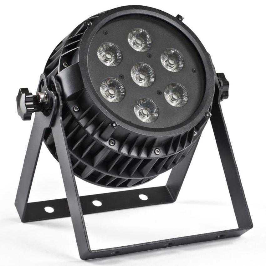 EXPOLITE TourPAR Akku Outdoor, IP65, Wi-DMX, ca. 10h 7x 6in1 12 Watt (RGBWA UV), 25°, Wireless (exklusiv Torblend