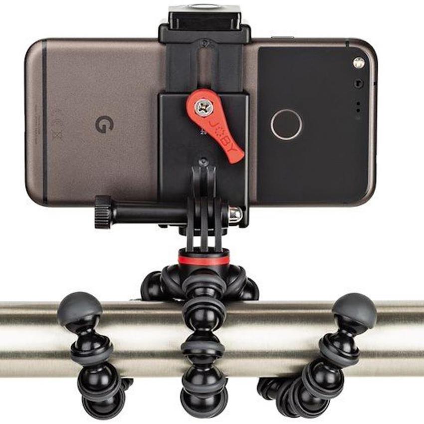 JOBY GripTight Action Stativ Kit Smartphones oder Action Kameras, All-in-one Video-Stativ für Smartphones und Action