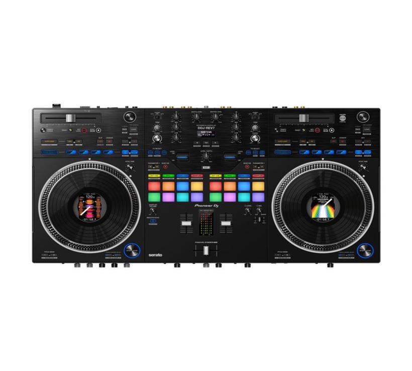 Pioneer DDJ-REV7, 2-Kanal-Profi-DJ-Controller im Scratch-Stil für Serato DJ Pro