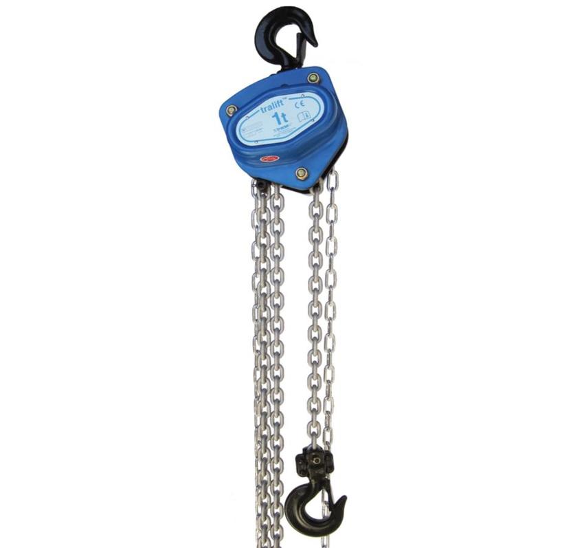 Tralift Handkettenzug 1.0to, 08m Hubkette 14m Handkette