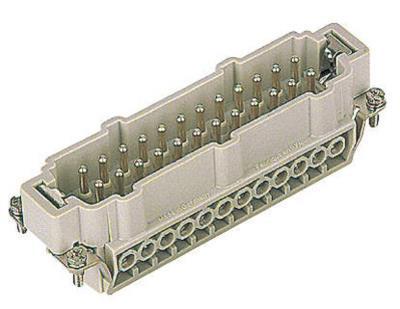 Harting HAN-108-DD-STI-C, Steckereinsatz für HB-24 Stifteinsatz, 108-Pol. für Soundmulticore mit Crimp