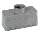 Harting HB-16 Tg PG21, Tüllengehäuse, gerade niedere Bauform, ohne Bügel, ohne Gummilippe