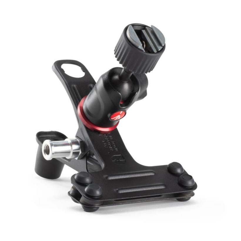 MANFROTTO COLD SHOE SPRING CLAMP Federklemme mit Zubehörschuh -->bis Ø40mm Klemmbereich