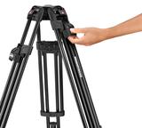 MANFROTTO Fluid-Videokopf 504X mit Stativ 635 Fast Carbon und Tasche