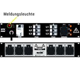 Ultralite Stromvert. STVPAC 16A, FI, IN: CEE16 Ka. 2m/vorne, OUT: 6 Schuko rücks., 1 Schuko vorne, 6 LS C16, FI 40/0.03
