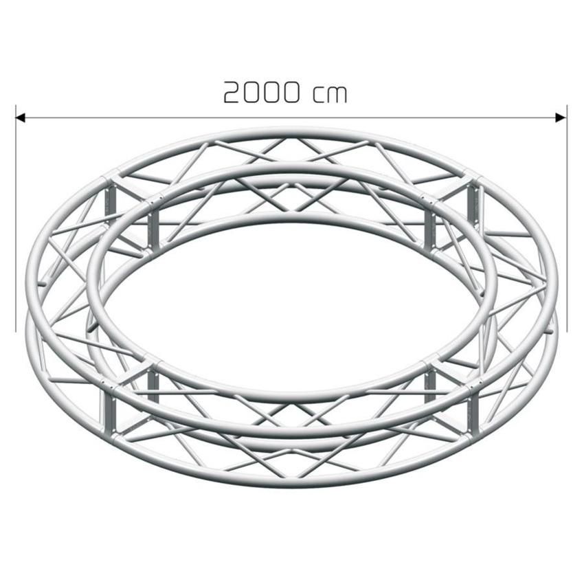 LITEC QX30SAC2000A16 ST 29 cm. square - Circle ext. diam cm. 2000, 16 sect.